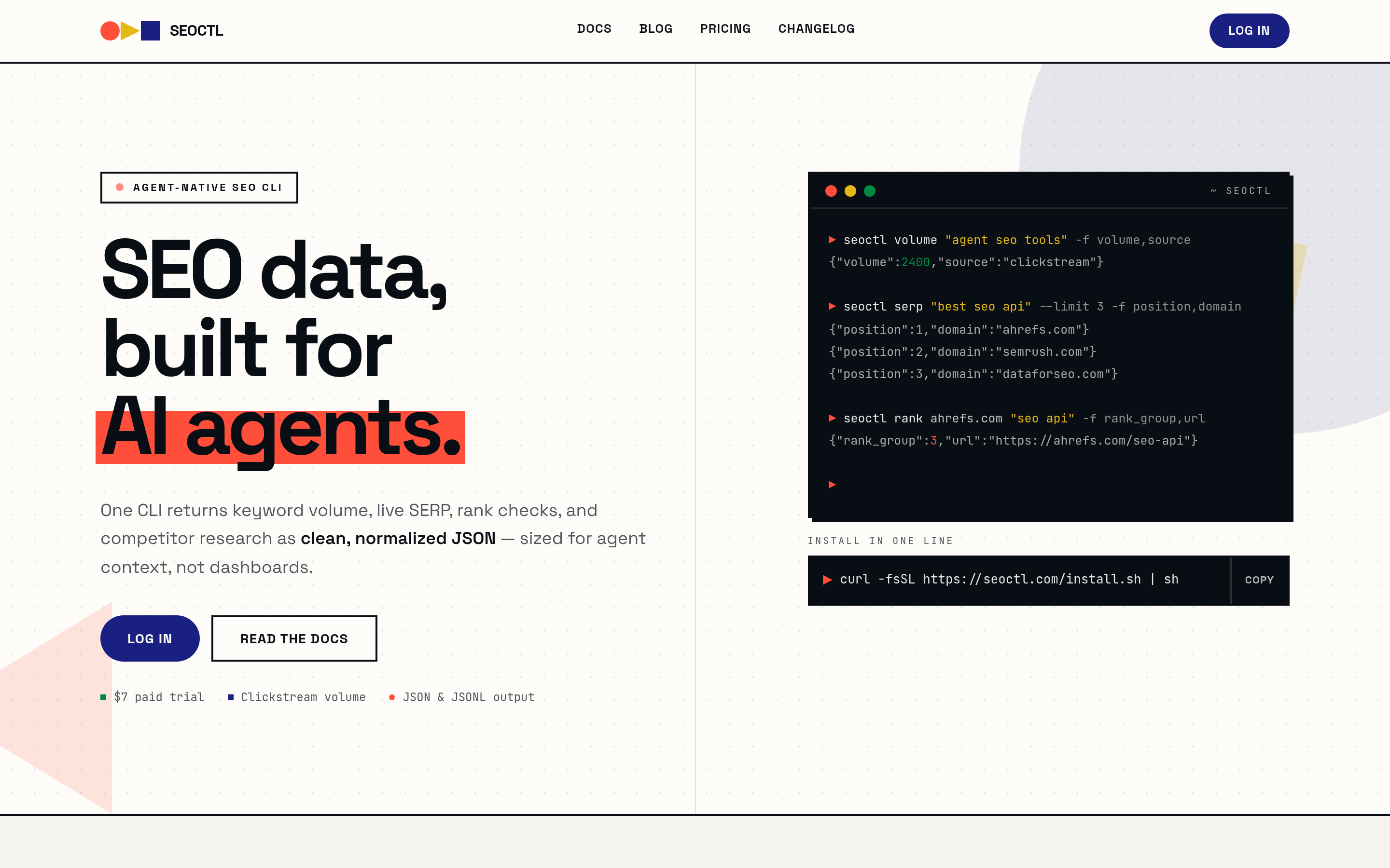 SEOCTL homepage