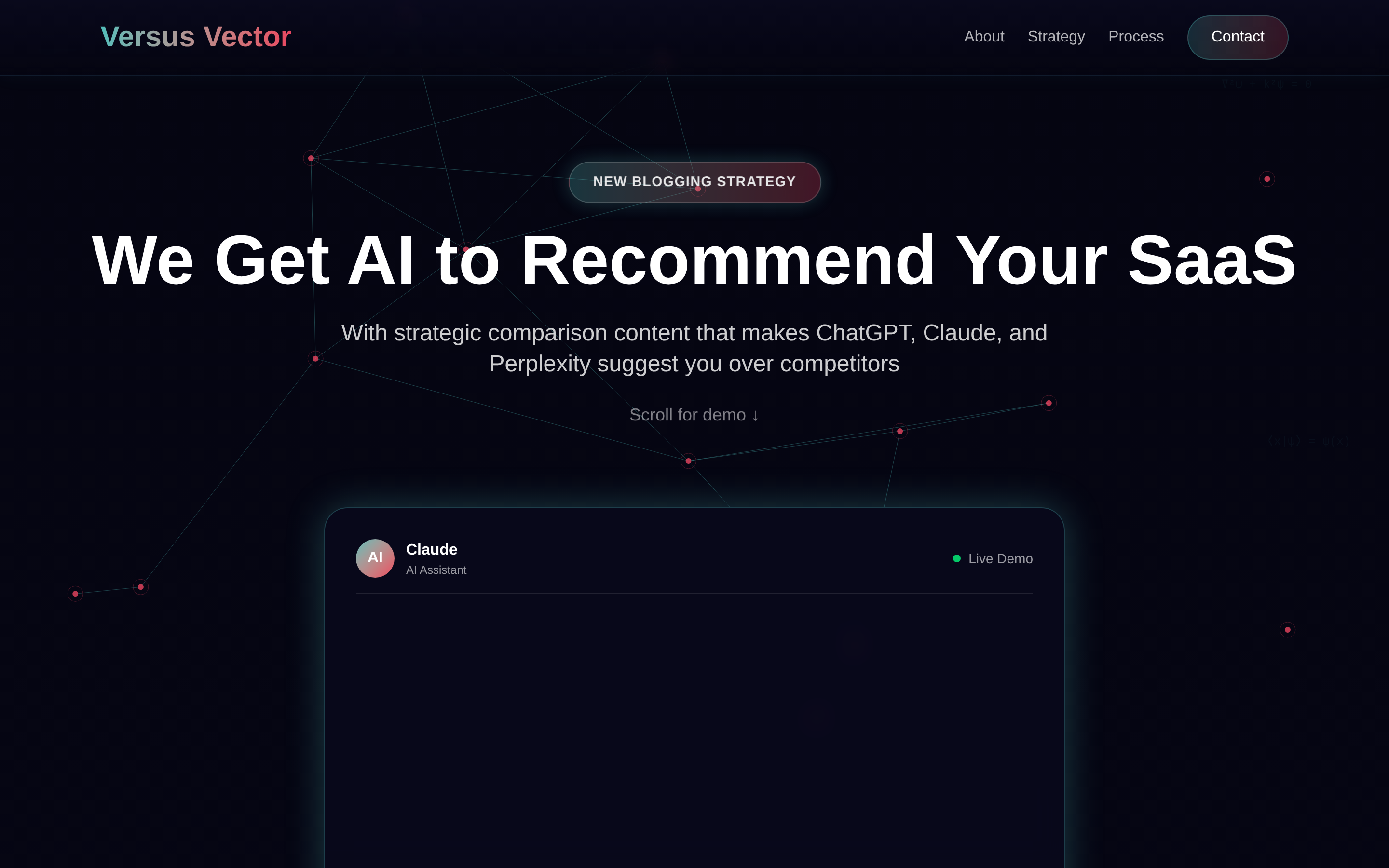 Versus Vector homepage